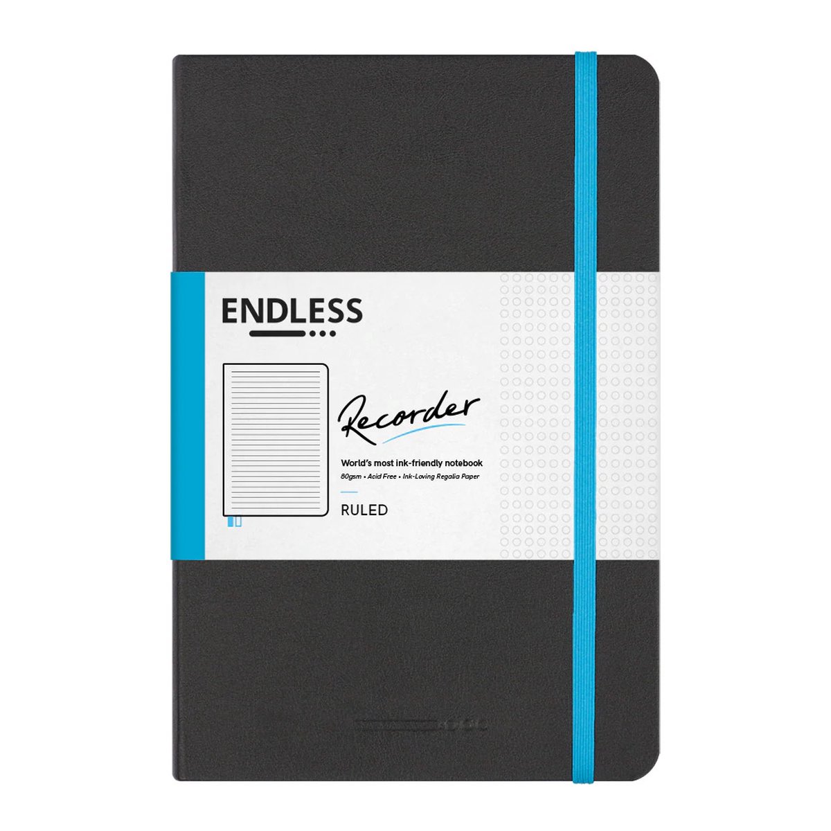 Endless Recorder Notebook Infinite Space Regalia Paper - Ruled