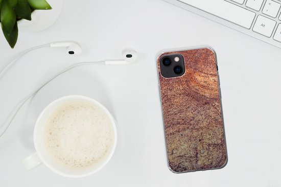 Coque iPhone 13 mini - Vintage - Rouille - Fer - Coque de téléphone en Siliconen