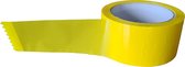 PP-acryl tape. Geel. 50mm x 66mtr. 36 rollen + Kortpack pen (020.0862)