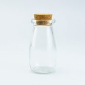 The Root - 12 Bouteilles/Vases avec bouchon liège - D4,8cm - H10cm - Idéal pour remplir avec des bonbons ou des grains de sucre
