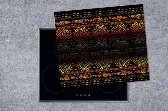KitchenYeah® Inductie beschermer 57.6x51.6 cm - Afrika - Patronen - Abstract - Kookplaataccessoires - Afdekplaat voor kookplaat - Inductiebeschermer - Inductiemat - Inductieplaat mat