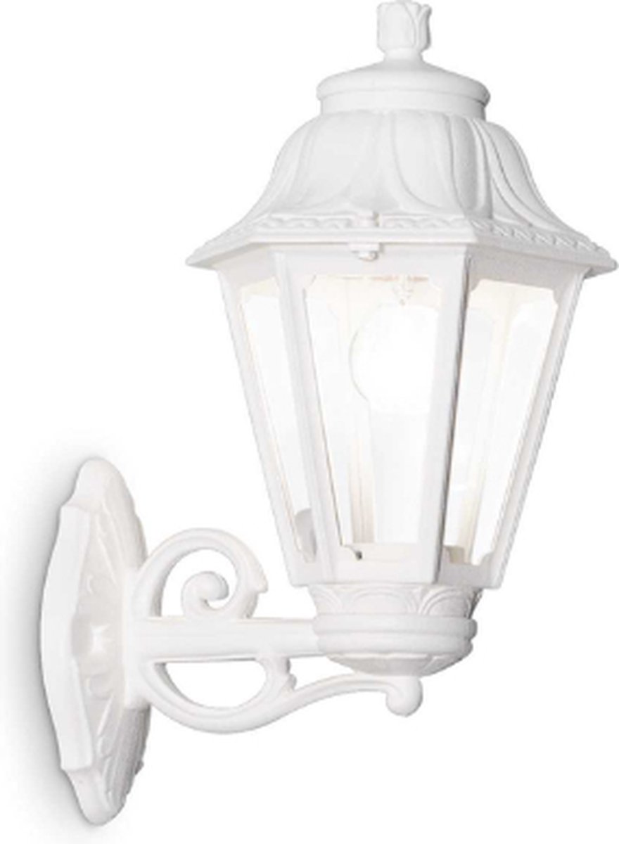 Ideal Lux - Anna - Wandlamp - Hars - E27 - Wit - Voor binnen - Lampen - Woonkamer - Eetkamer - Keuken