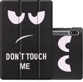 Hoesje Geschikt voor Samsung Galaxy Tab S8 Plus Hoesje Case Hard Cover Hoes Book Case - Don't Touch Me