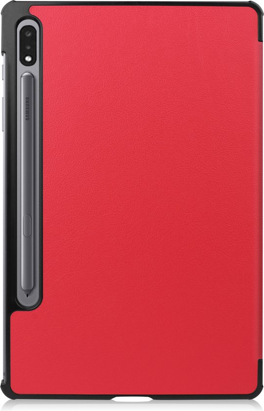 Samsung Tab S8 Ultra Cover Luxe Case Book Case With Cutout S Pen - Samsung Galaxy Tab S8 Ultra Cover 12,4 pouces - Rouge