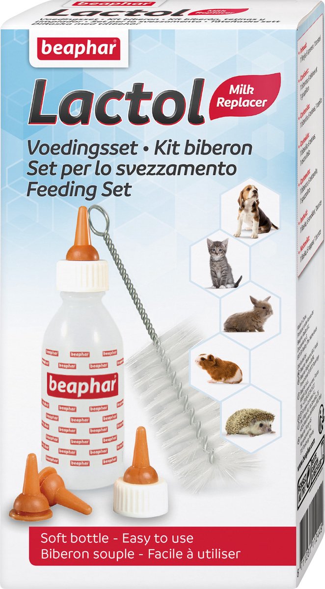 Beaphar Lactol Voedingsset Inclusief Zuigflesje - Moedermelkvervanging