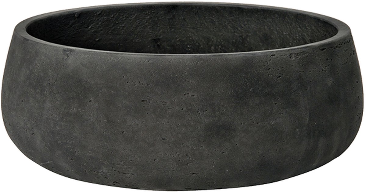 Pottery Pots Schaal-Plantenbak Eileen Black Washed-Grijs-Zwart D 24 cm H 9 cm