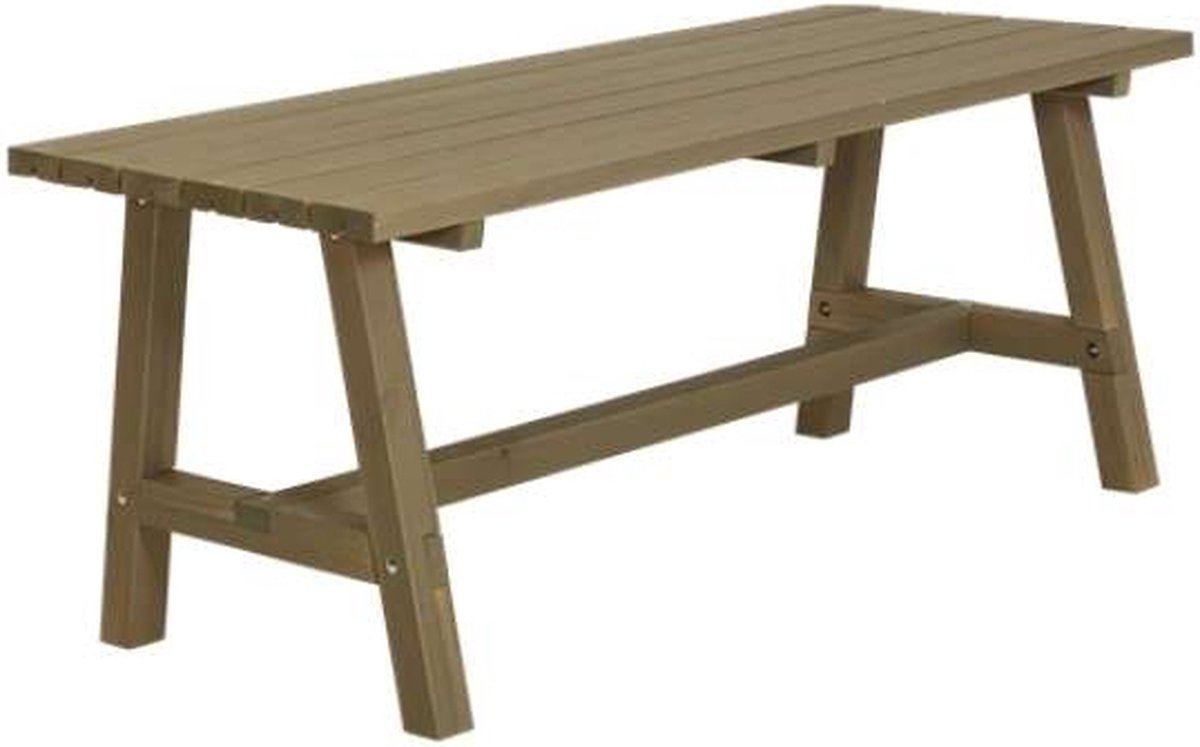 Tafel vuren - Country gegrond grijsbruin 75 x 177 x 72 cm