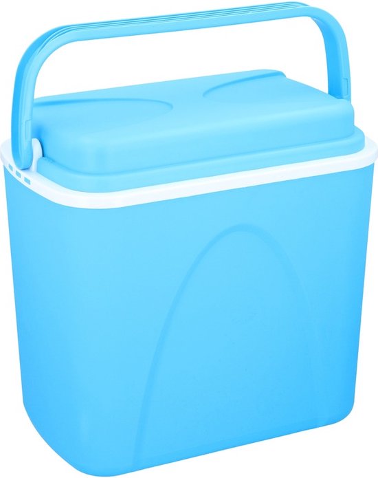 Voordelige normale blauwe koelbox 24 liter - 38 x 26 x 39 cm - met 6x normale koelelementen van 15 x 8 x 2 cm van NLDiscount — afbeelding 3