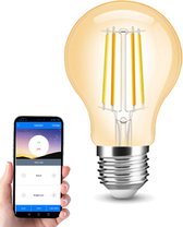 Milight Dual White smart filament lamp met wifi-module - 7W - E27 fitting - A60 model amberkleurig - Slimme verlichting - Smart light - Smart lamp
