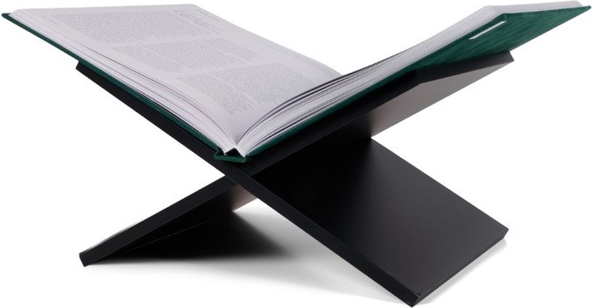 SENZA Boekenstandaard - Boekenhouder - Salontafelboek - 33 x 29 x 19,5 cm - Zwart