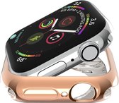 Beschermende watch case - hoesje - geschikt voor Apple Watch Series 1/2/3 - 42 mm - rosegoud