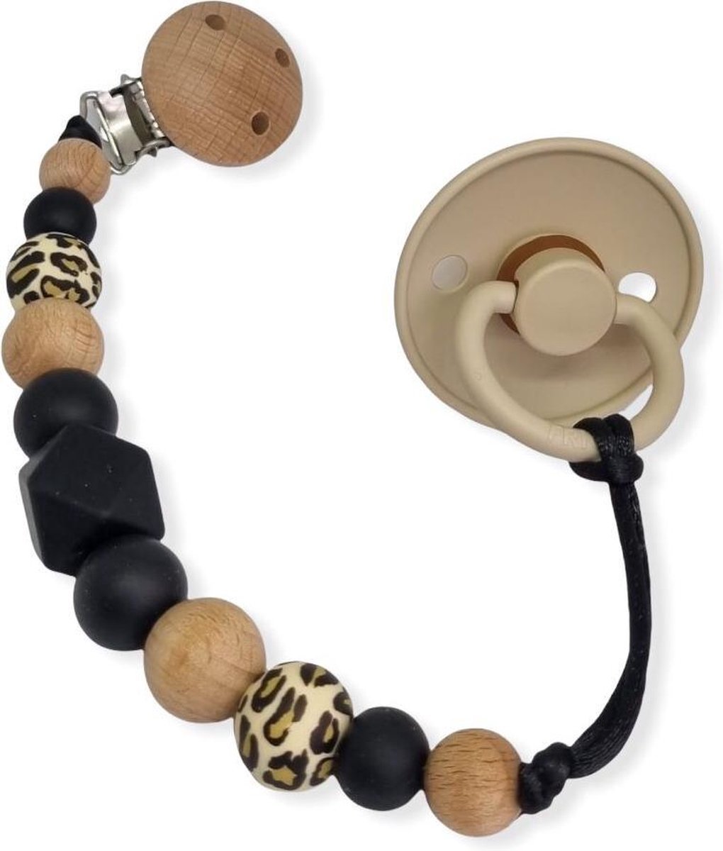 Speenkoord Lalieloe - Speenhouder - Kraamcadeau - Speenketting - Tijgerprint - Speenkoord Meisje - Speenkoord Jongen - Leopard Speenkoord Lalieloe - Speenhouder - Kraamcadeau - Speenketting - Tijgerprint - Speenkoord Meisje - Speenkoord Jongen - Leopard