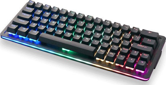 MOUNTAIN Everest 60 RGB - Toetsenbord voor gaming - Tactile 55 - ANSI - VS - indeling - zwart