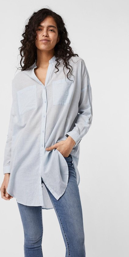Vero Moda VMISABELL L/S FOLD UP TUNIC NOOS Dames Blouse - Maat XS