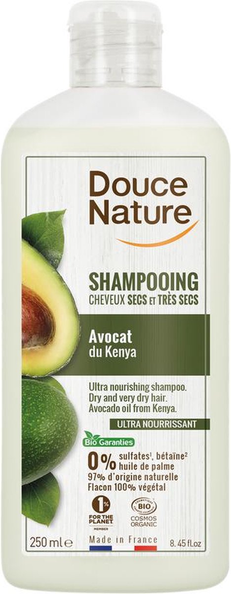 Douce Nature Shampoo verzorgend droog haar avocado bio 250ml