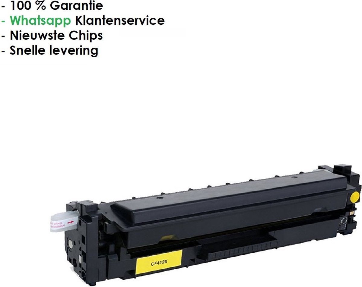 AtotZinkt Huismerk HP Y Yellow 412X/CF412X - Alternatieve Toner geel- Geschikt voor HP Color LaserJet Pro M377dw, M452dn, M452dw, M452nw, Color LaserJet Pro MFP M477fdn, M477fdw, M477fnw