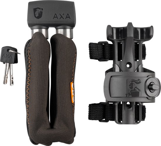 AXA Foldable 1000 - Vouwslot - Fietsslot - ART 2 - Met Houder - 105 cm lang - Zwart