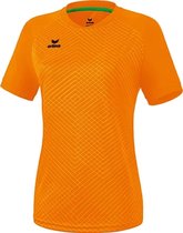 Erima Madrid Shirt Korte Mouw Dames - New Orange | Maat: 40
