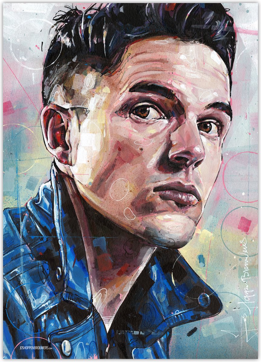 Passionforart.eu Brandon Flowers the killers - canvas - 70 x 100 cm Full colour