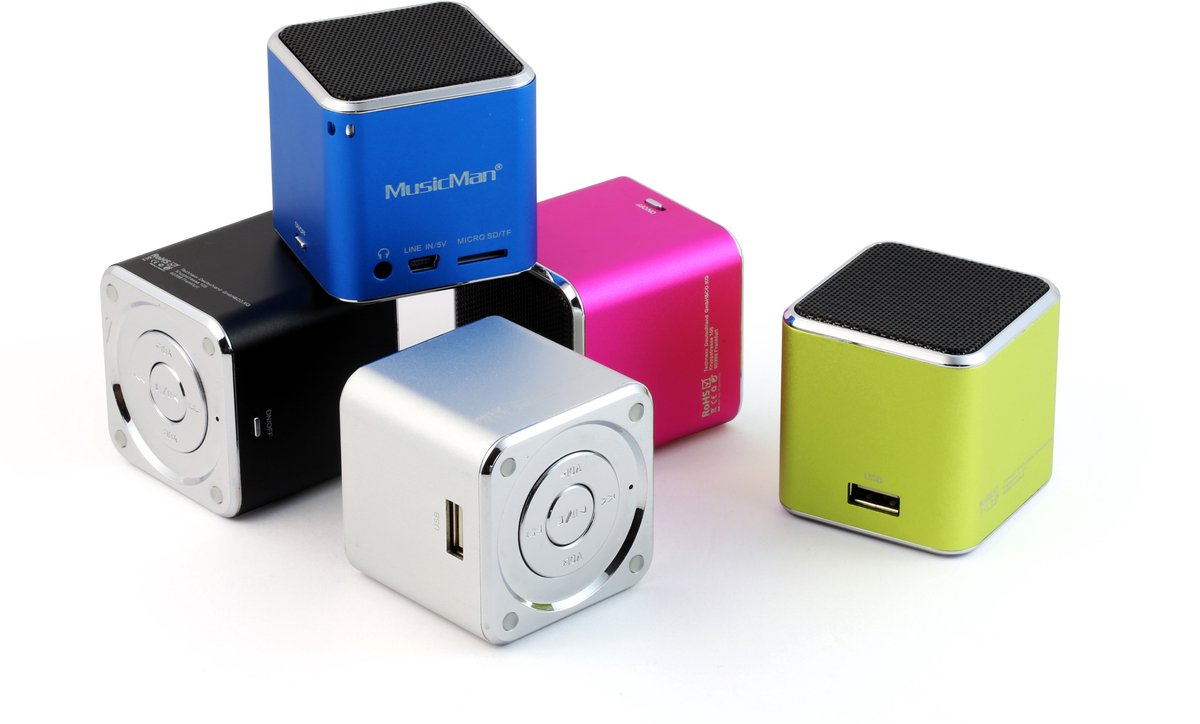 Technaxx Mini Musicman - Draagbare speaker, Blauw