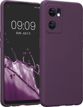 kwmobile telefoonhoesje geschikt voor Oppo Find X5 Lite - Hoesje voor smartphone - Precisie camera uitsnede - TPU back cover in bordeaux-violet