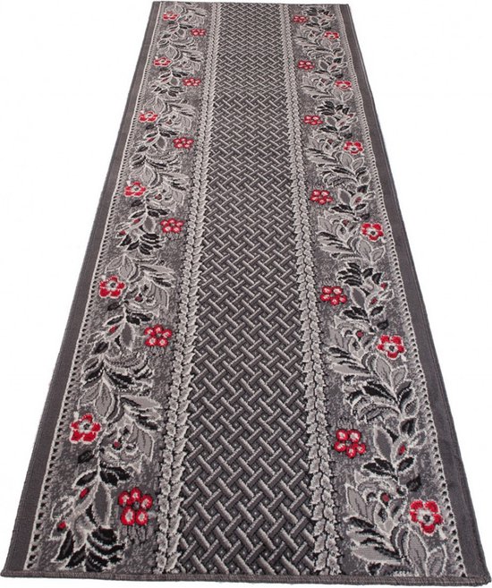 Tapiso Dream Carpet Runner Grijs Couloir Salon Taille - 80x1400