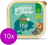 10x Edgard & Cooper Barquette Poisson BIO - Nourriture pour chiens - 100g