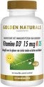 Golden Naturals Vitamine D3 15 mcg KIDS (120 veganistische kauwtabletten)