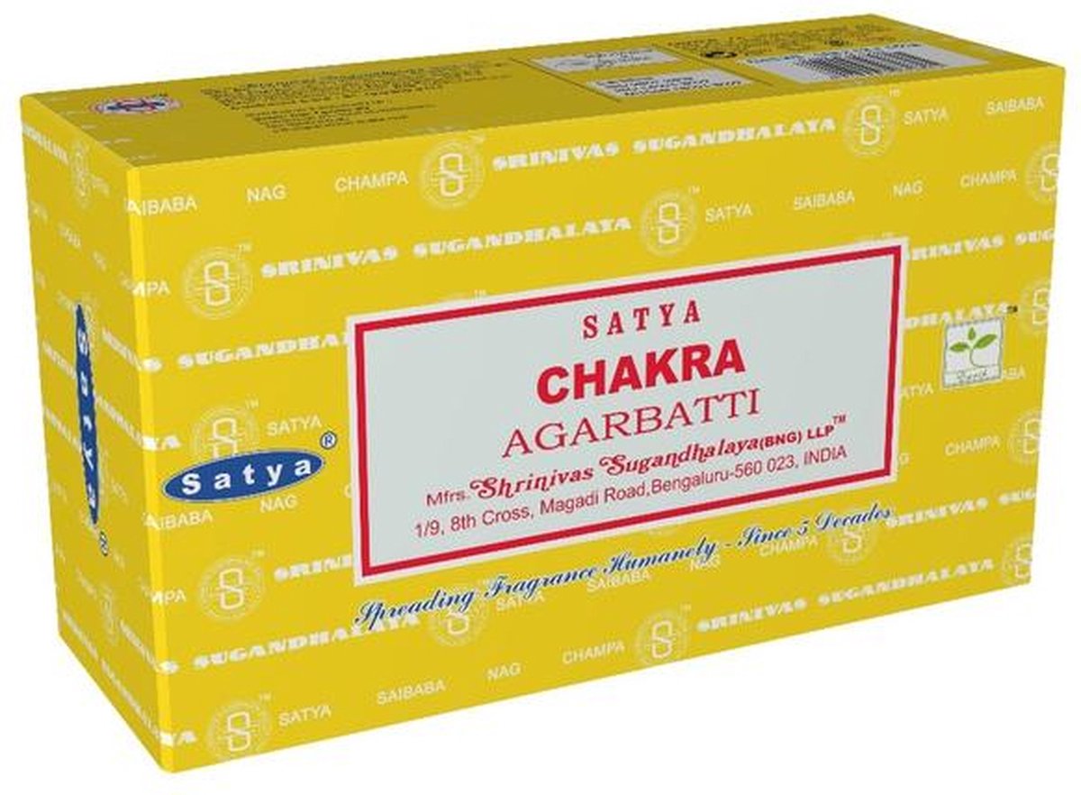Wierook-Chakra-Nag-Champa-Satya- Los pakje a 15 gram