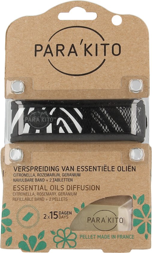 Parakito Anti-Muggen Armband Design Zwart | bol.com