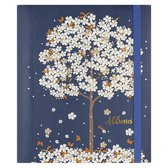 Peter Pauper - Adressbook Large - Falling Blossoms - met elastieksluiting - 16x21 cm