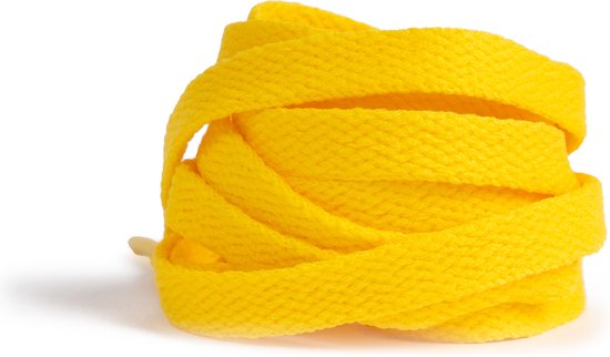 GBG Sneaker Lacets 120CM - Jaune Vif - Yellow - Lacets - Lacet Plat