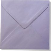 Cards & Crafts 100 Luxe vierkante enveloppen - Lila - 14x14 cm - 100 grams - vierkant 140x140mm