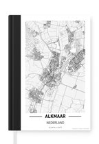 Notitieboek - Schrijfboek - Stadskaart Alkmaar - Notitieboekje klein - A5 formaat - Schrijfblok - Plattegrond