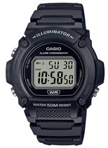 Casio Casio Collection W-219H-1AVEF Horloge - Kunststof - Zwart - Ø 44 mm