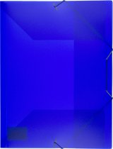 Kangaro elastomap - A4 - PP - transparant blauw - K-58190661