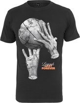 Mister Tee - Ballin Hands Heren T-shirt - S - Zwart