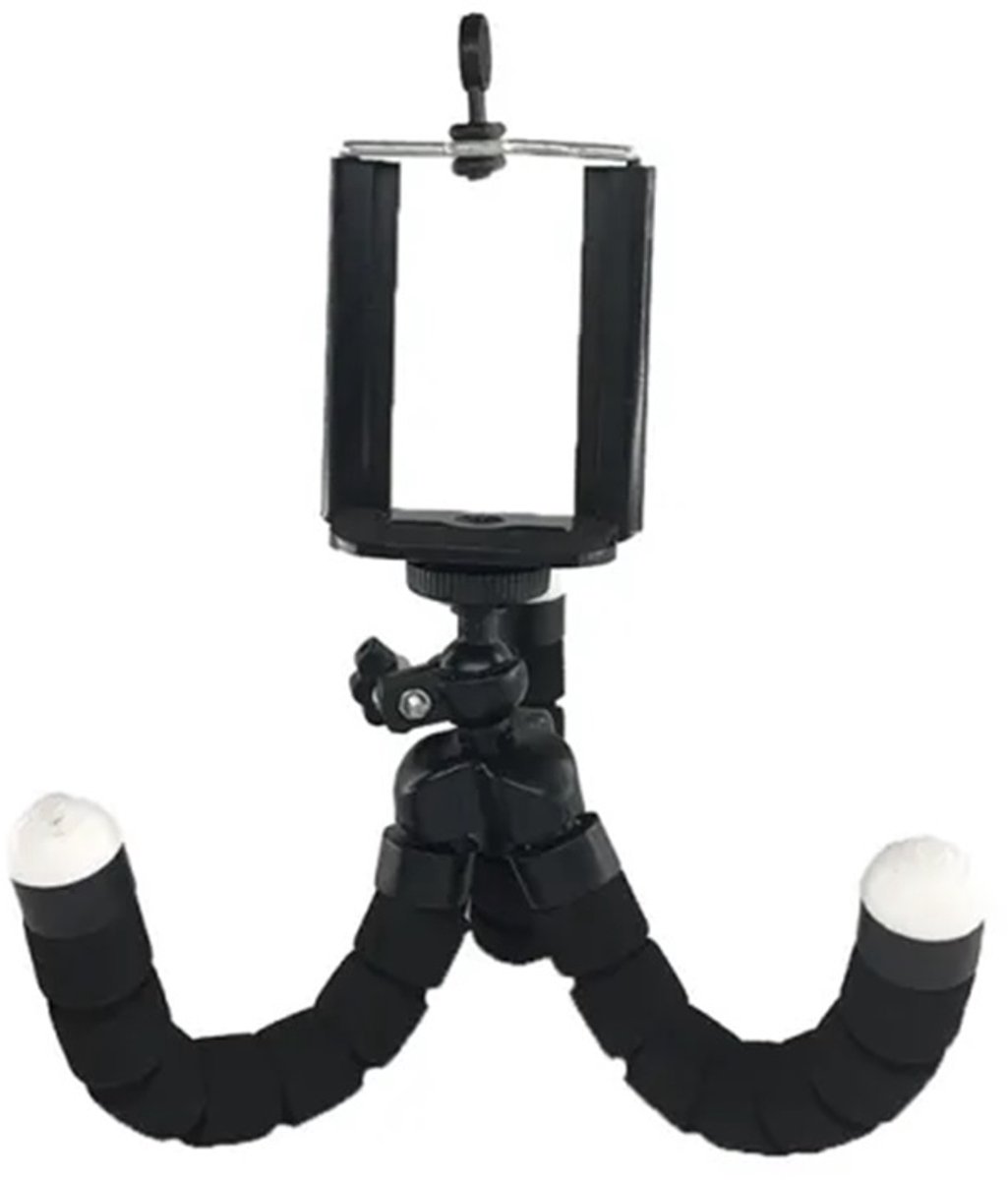 Flexible Octopus Bubble Tripod houder - Zwart