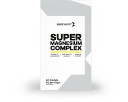 Body & Fit Super Magnesium Complex - 100% Magnesium Tabletten - Vitaminen en Mineralen - Sportsupplement - 60 Tabletten