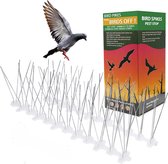 Épingles à oiseaux en acier inoxydable TIOF - 3 mètres - Épingles à pigeons - Durables - Répulsif à pigeons - Colle incluse - 10 bandes