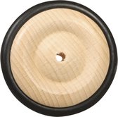 Houtenwiel met rubber ring - 73mm - massief houten wiel