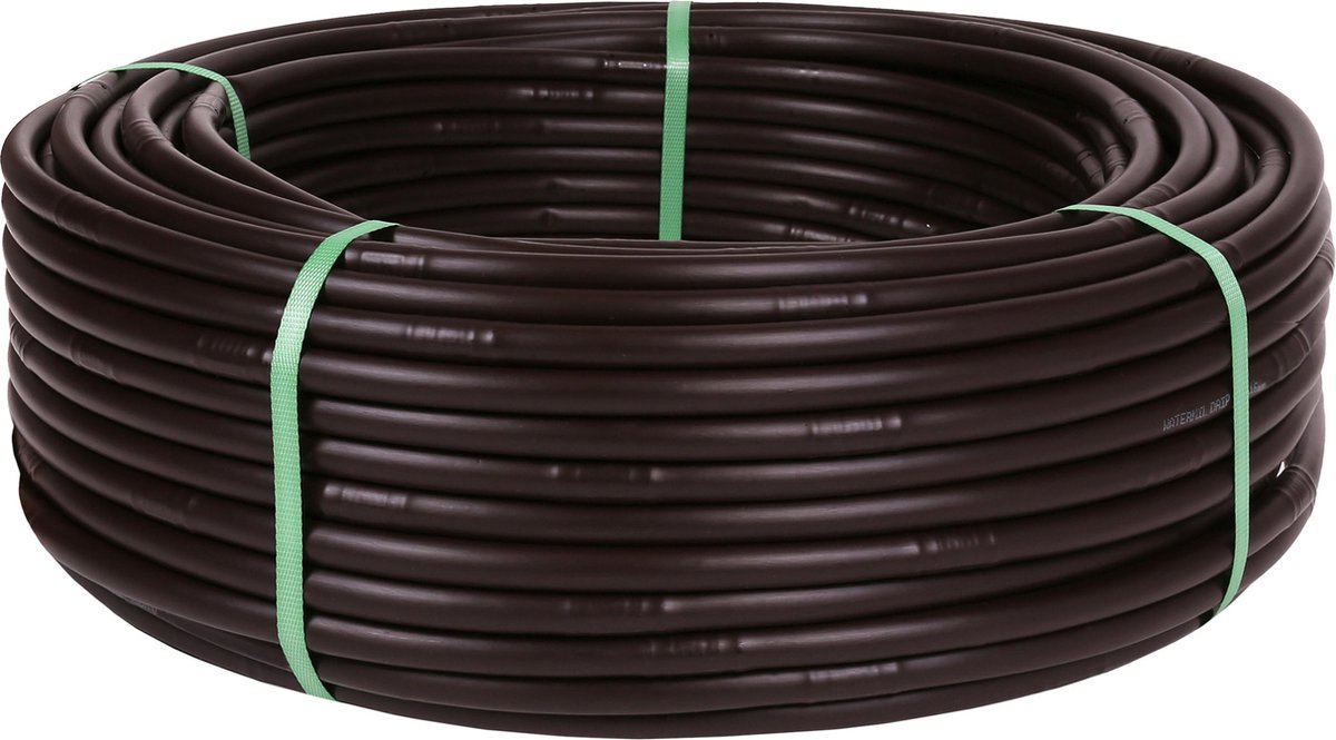Watermill Drip, Bruine druppelleiding 16mm / 2.0 LPH, duurzaam, betrouwbaar en van hoge kwaliteit - GEMAAKT IN EU / 200m