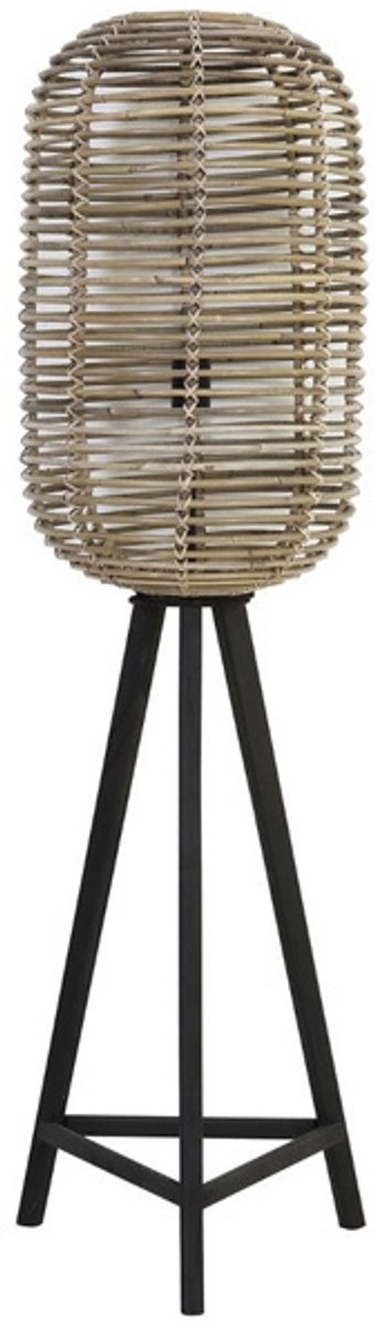 Rotan Vloerlamp Greywash - Ø36xH140 cm