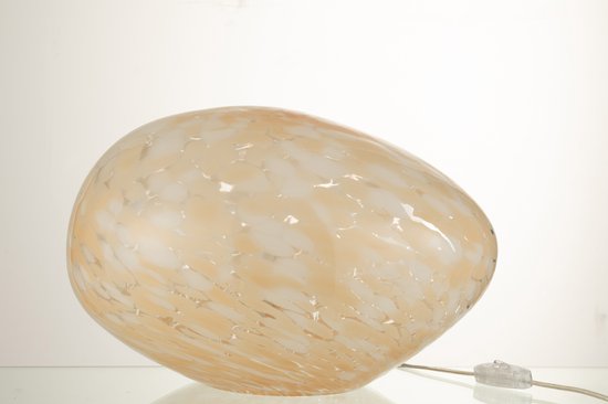 J-Line lamp Melissa Ovaal - glas - beige