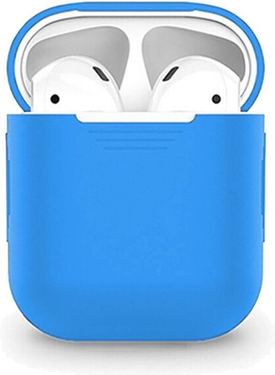 Smartphonica AirPods 1/2 siliconen hoesje - Blauw