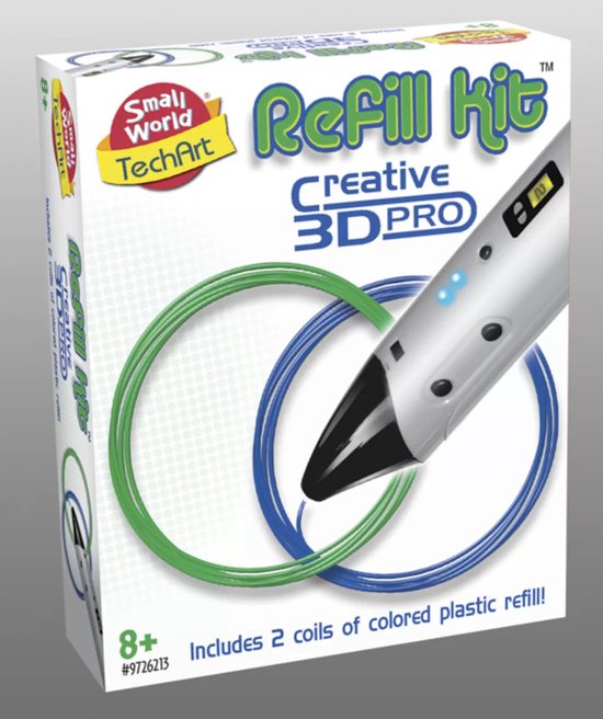 Kit de recharge stylo 3D Creative bleu et vert