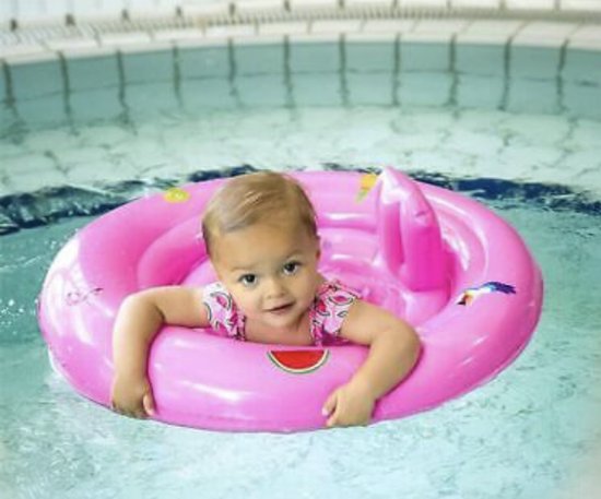 Feat opleiding regio Roze Opblaasbare Baby Zwemtrainer/Baby float/Baby zwemband - 0-12 Maanden|  Tropical Pink | bol.com