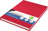 Kangaro dummyboek - A5 - rood - 160 blanco pagina's - hard linnen cover - K-5361