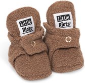 Little Riots - Chaussons de bébé - Fleece Original - Brownie - 3-6 Mois (10cm) - Pointure 16-17