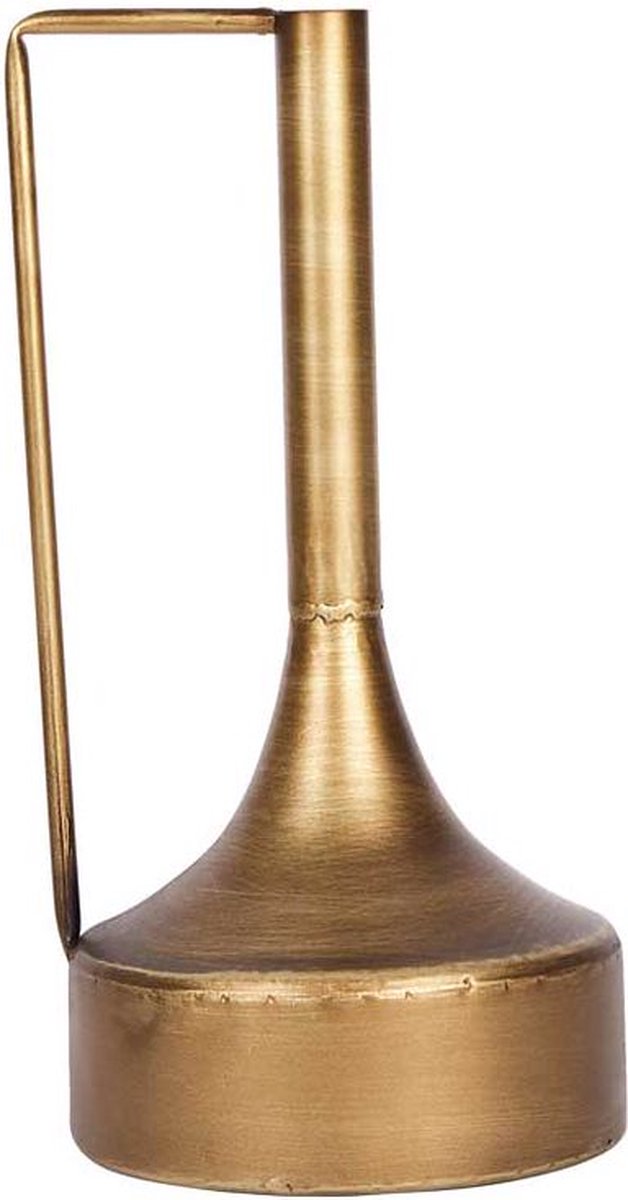 Oneiro Luxe Vaas Vase Tromso Metal D16H30cm Gold – hotel chique - binnen – accessoires – tuin – decoratie – bloemen – mat – glans – industrieel - droogbloemen